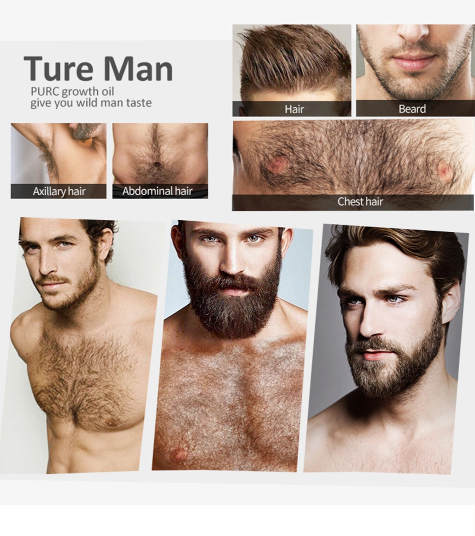 Mslam Pure Beard Growth Oil Men Grow Moustache Essence Oil Thicker Fuller Gentlemen′ S Beard Hair Extension PRO 30ml