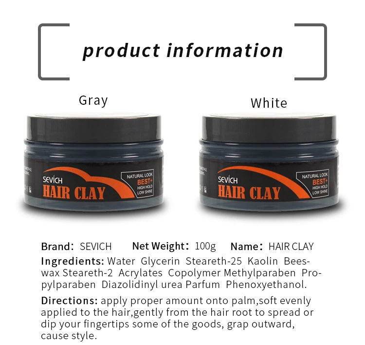 Hair Wax Mens Matte Hair Clay Private Label